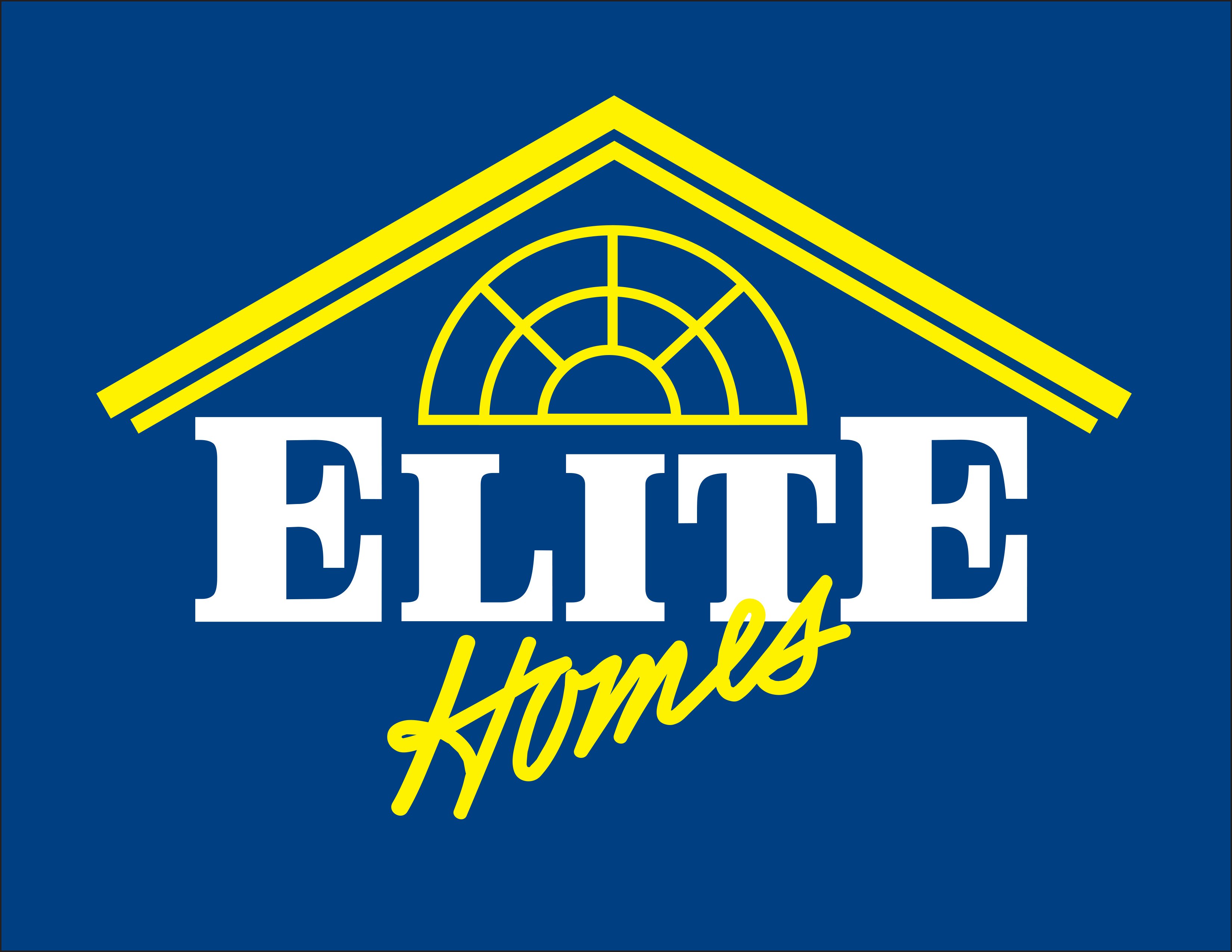 Arbor Homes Acquires Home Builder In Kentucky   Elite Homes Logo Blue Background 